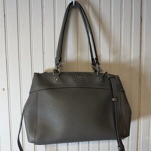 Coach Grey Leather Crossbody